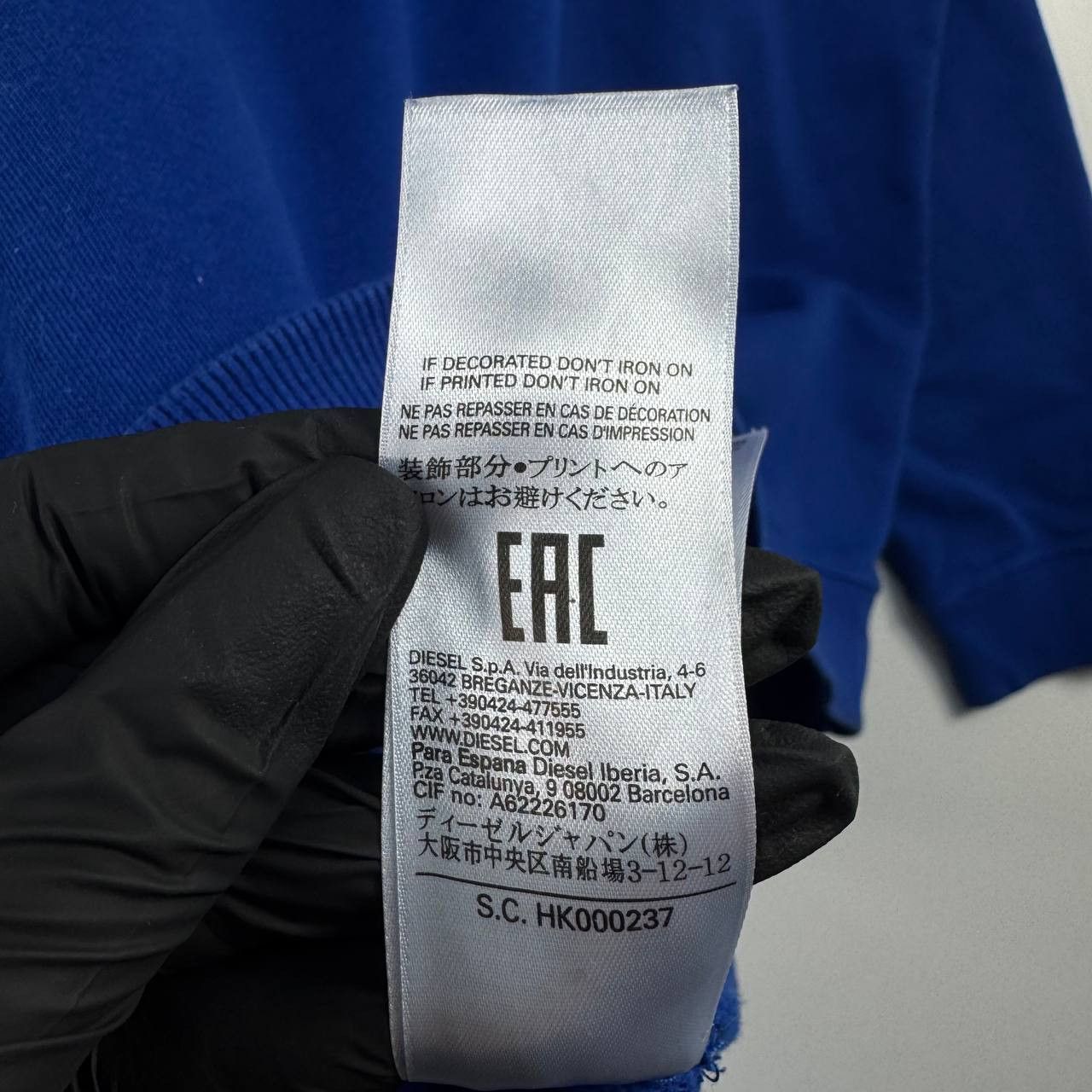 Diesel Diesel Blue Crewneck Sweatshirt Big Logo Cotton Pullover L Size US L / EU 52-54 / 3 - 6 Thumbnail