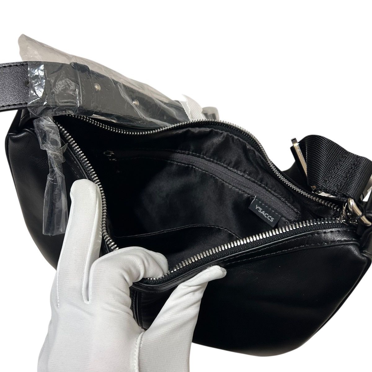 Yohji Yamamoto 696 Yohji Yamamoto Y'SACCS bag unisex shoulder black Size ONE SIZE - 13 Thumbnail