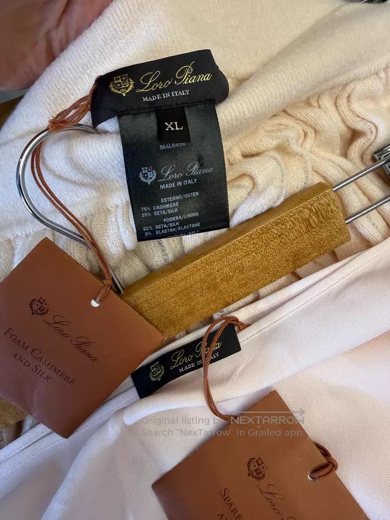 Loro Piana Loro Piana size XL Cherry Blossom Pink Cashmere Pleated Ski Size 22" - 8 Thumbnail