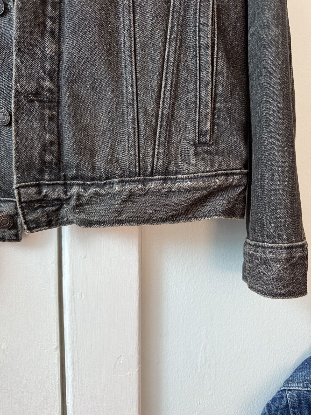 Levi's Washed Black Sample Type III Denim Jacket Size US M / EU 48-50 / 2 - 7 Thumbnail