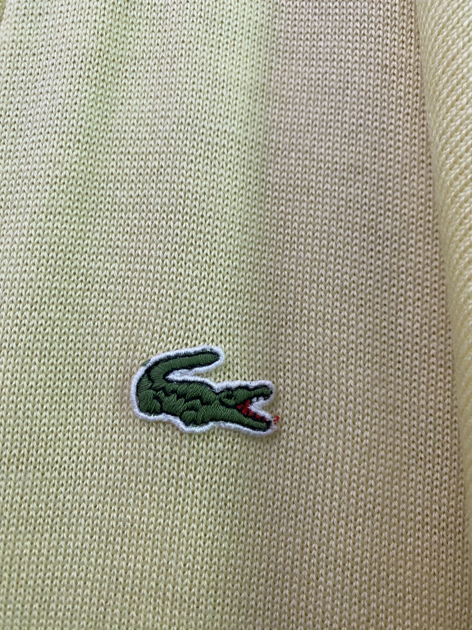Lacoste × Vintage Vintage Lacoste Cardigan Sweater Colours Rare Knit Size US XL / EU 56 / 4 - 5 Thumbnail