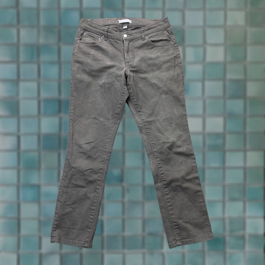 ASH ASH & ERIE Gray Jeans Tapered Leg Cotton Stretch Denim Low Rise 29x28 Size 30" / US 8 / IT 44 - 1 Thumbnail