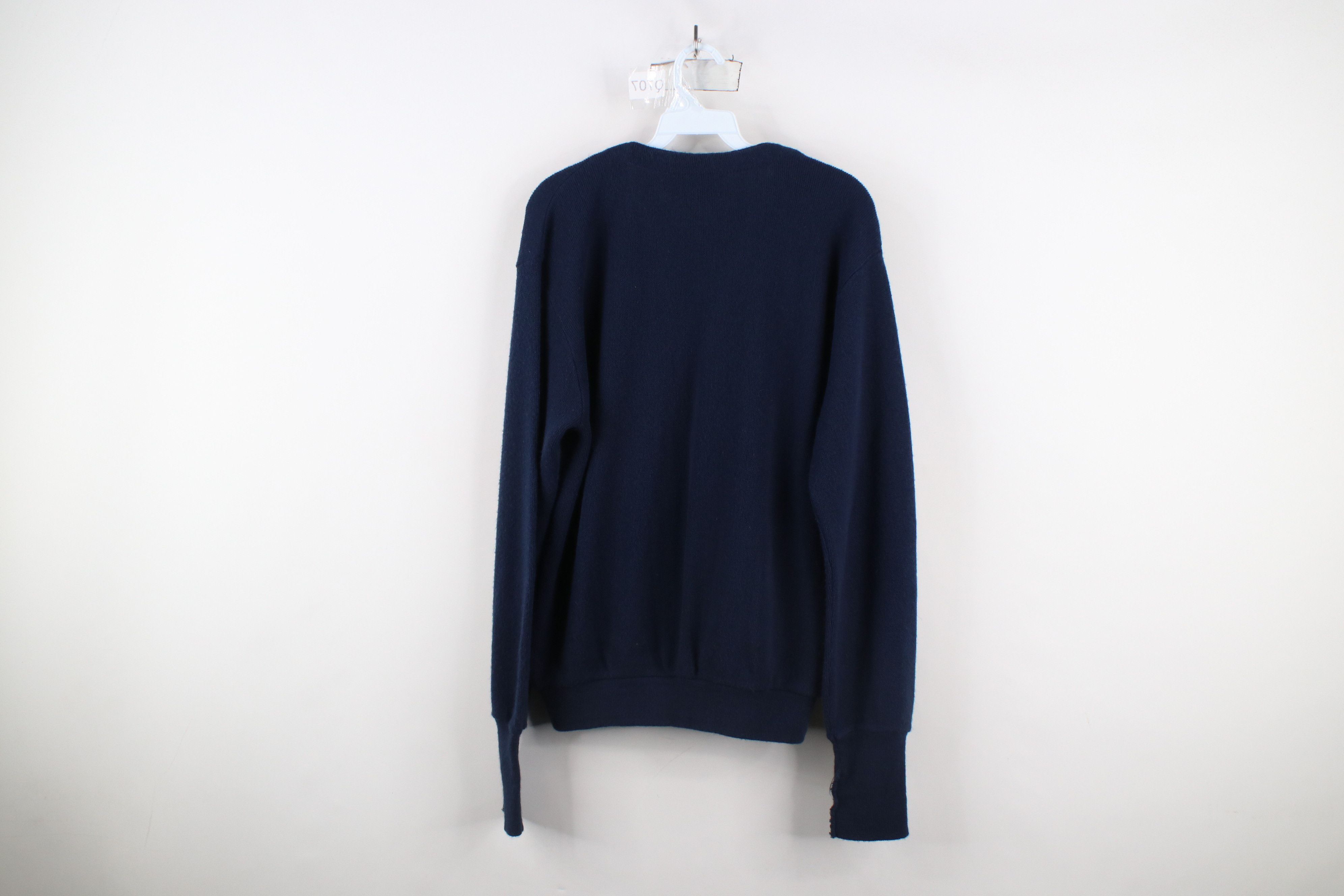 Izod × Vintage Vintage 80s 90s Izod Spell Cardigan Sweater Navy Blue USA Size US M / EU 48-50 / 2 - 7 Thumbnail