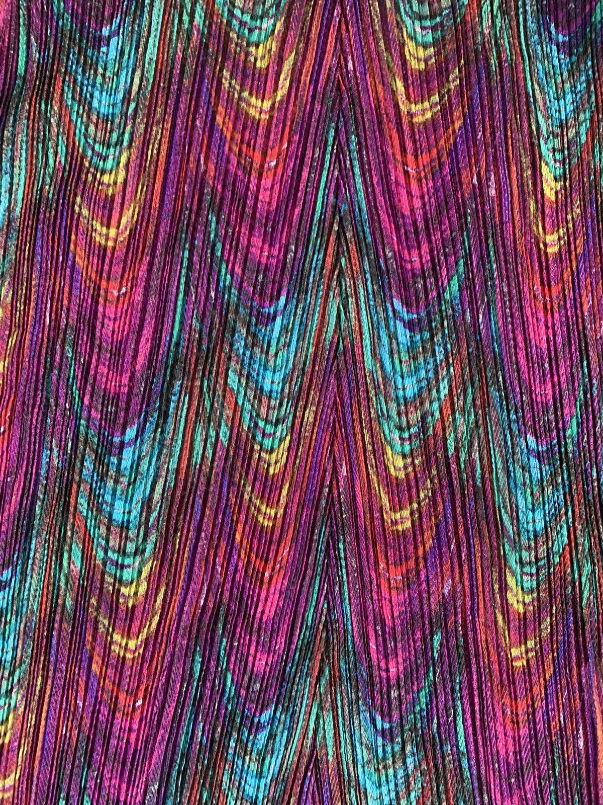 Issey Miyake Issey miyake pleats fete multi colour peacock print Size M / US 6-8 / IT 42-44 - 4 Thumbnail