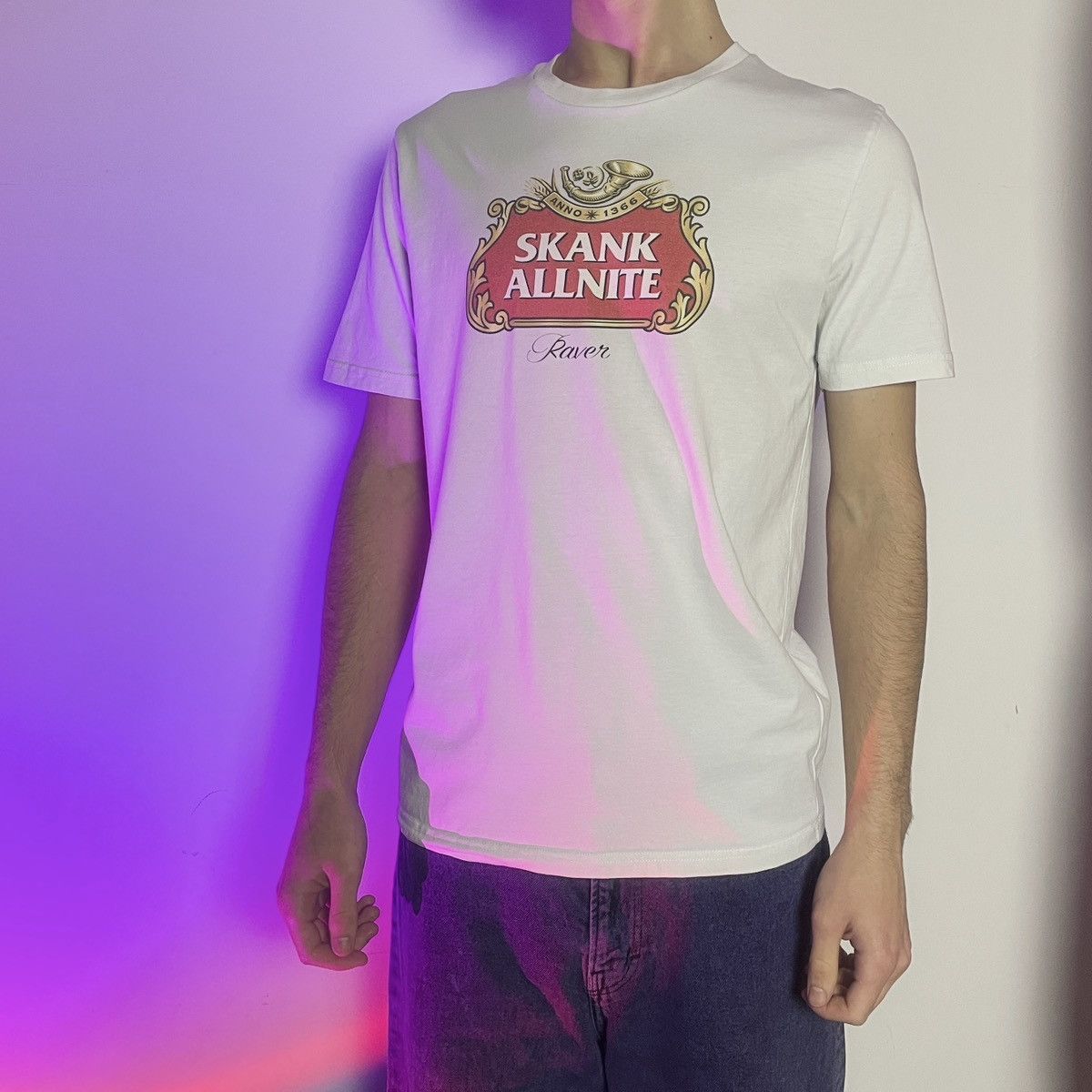 Designer Skank Allnite Raver Fair Wear T-shirt stella artois Tee Size US L / EU 52-54 / 3 - 2 Thumbnail