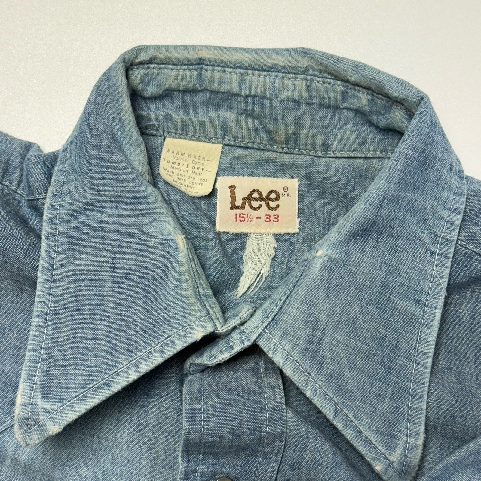 Levi's Vintage 70s LEE Hand Embroidered Button Up Shirt Mens Medium Size US M / EU 48-50 / 2 - 11 Thumbnail