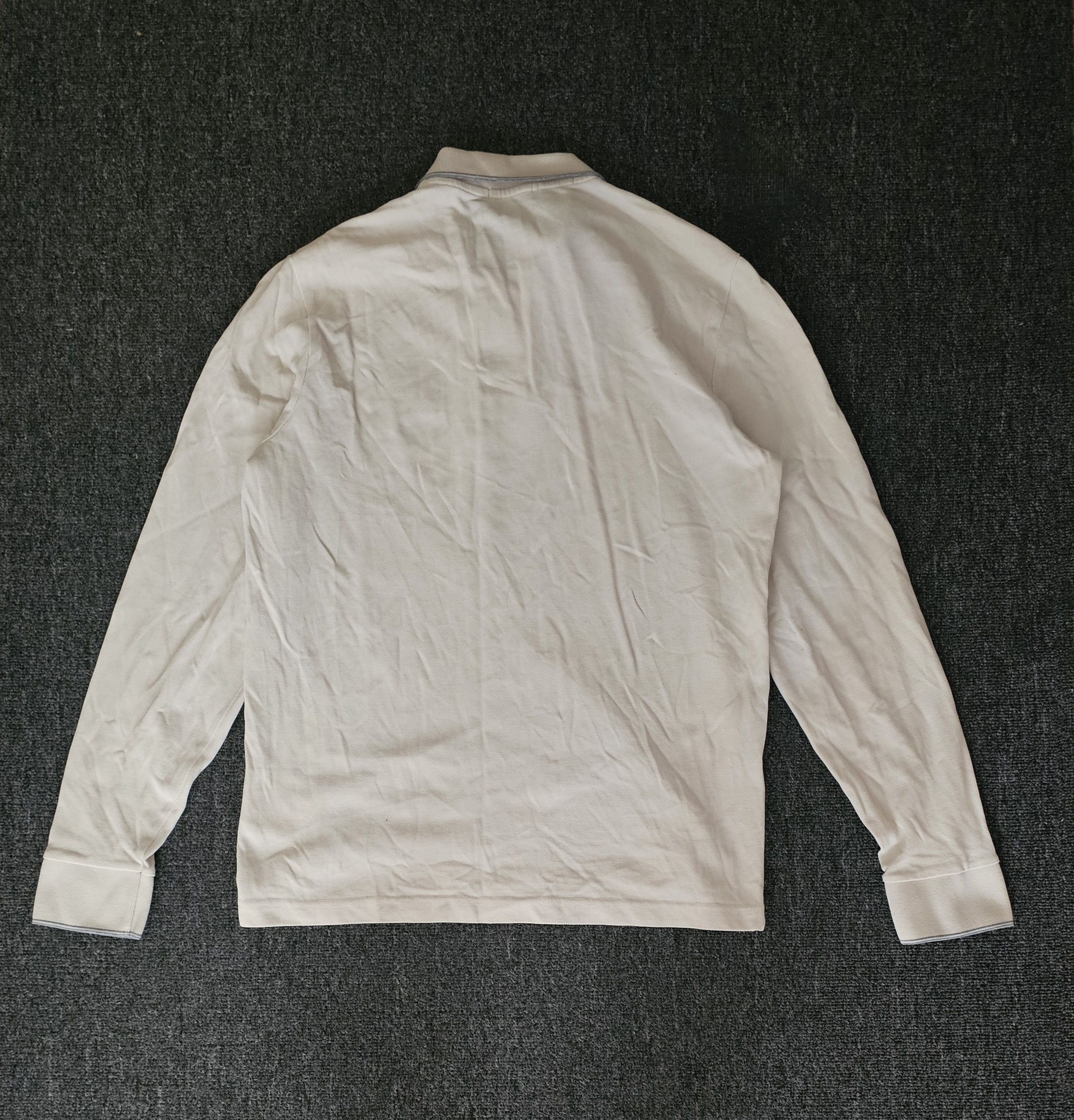 Moncler Moncler Men's Beige Long Sleeve Polo Shirt Size L Like M Size US L / EU 52-54 / 3 - 5 Thumbnail