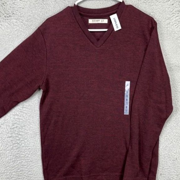 Old Navy Old Navy V-Neck Sweater Shirt Mens Small Red/Purple Knit Pullover Long Sleeve NEW Size US S / EU 44-46 / 1 - 2 Thumbnail
