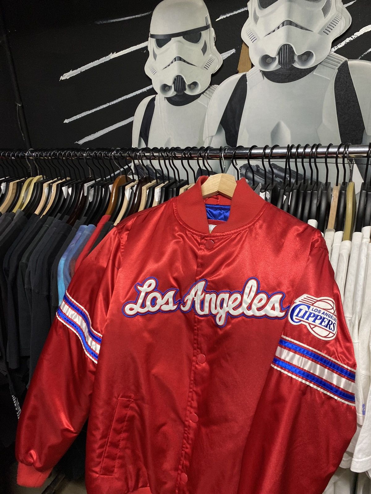 Vintage 00’ Los Angeles Clippers Jacket Satin Starter Medium