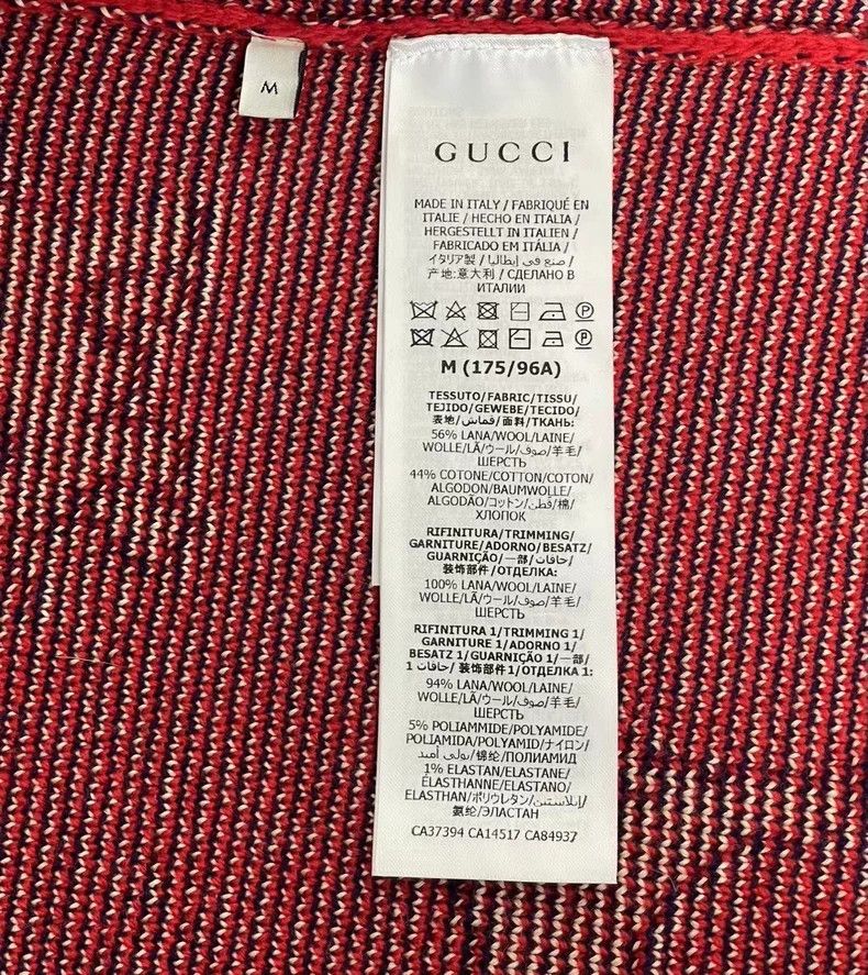 Gucci Gucci Red wool zoo knitted cardigan coat Size M / US 6-8 / IT 42-44 - 4 Thumbnail