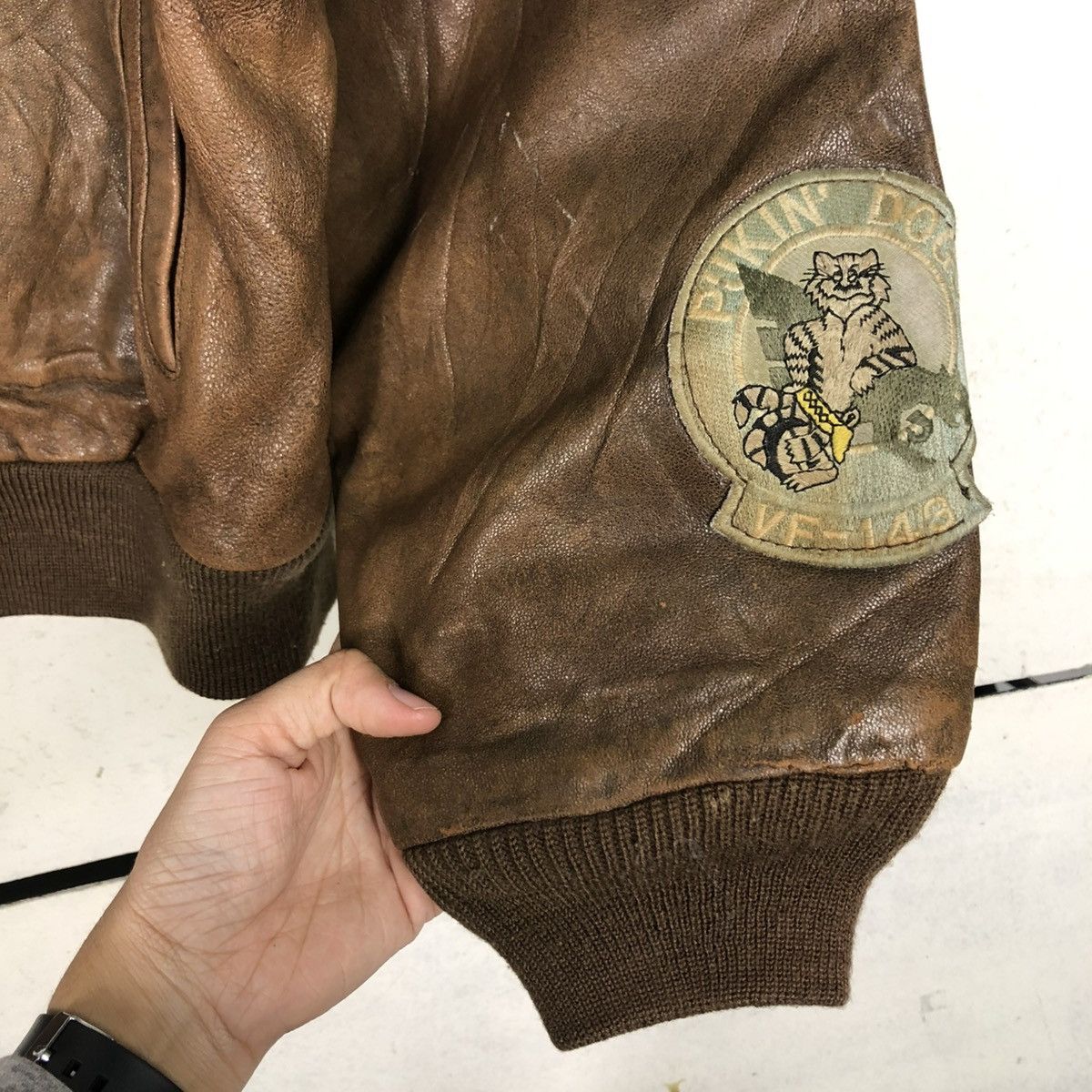 Avirex 🔥VINTAGE AVIREX GENUINE LEATHER JACKET AMERICAN CLASSIC USA Size US M / EU 48-50 / 2 - 20 Thumbnail