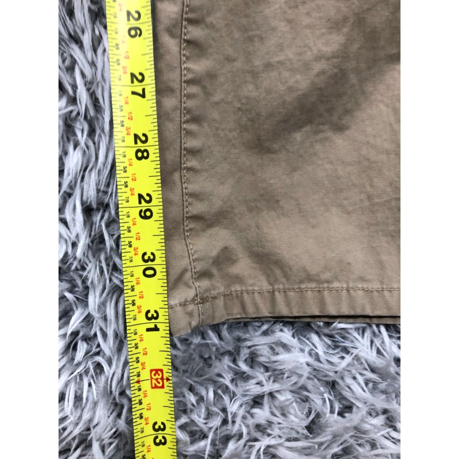 Vintage Sonoma Chino Pants 32x32 Beige Medium Wash Logo Flat Front 5-Pocket Classic Straight Men’s Pants Size US 32 / EU 48 - 3 Thumbnail