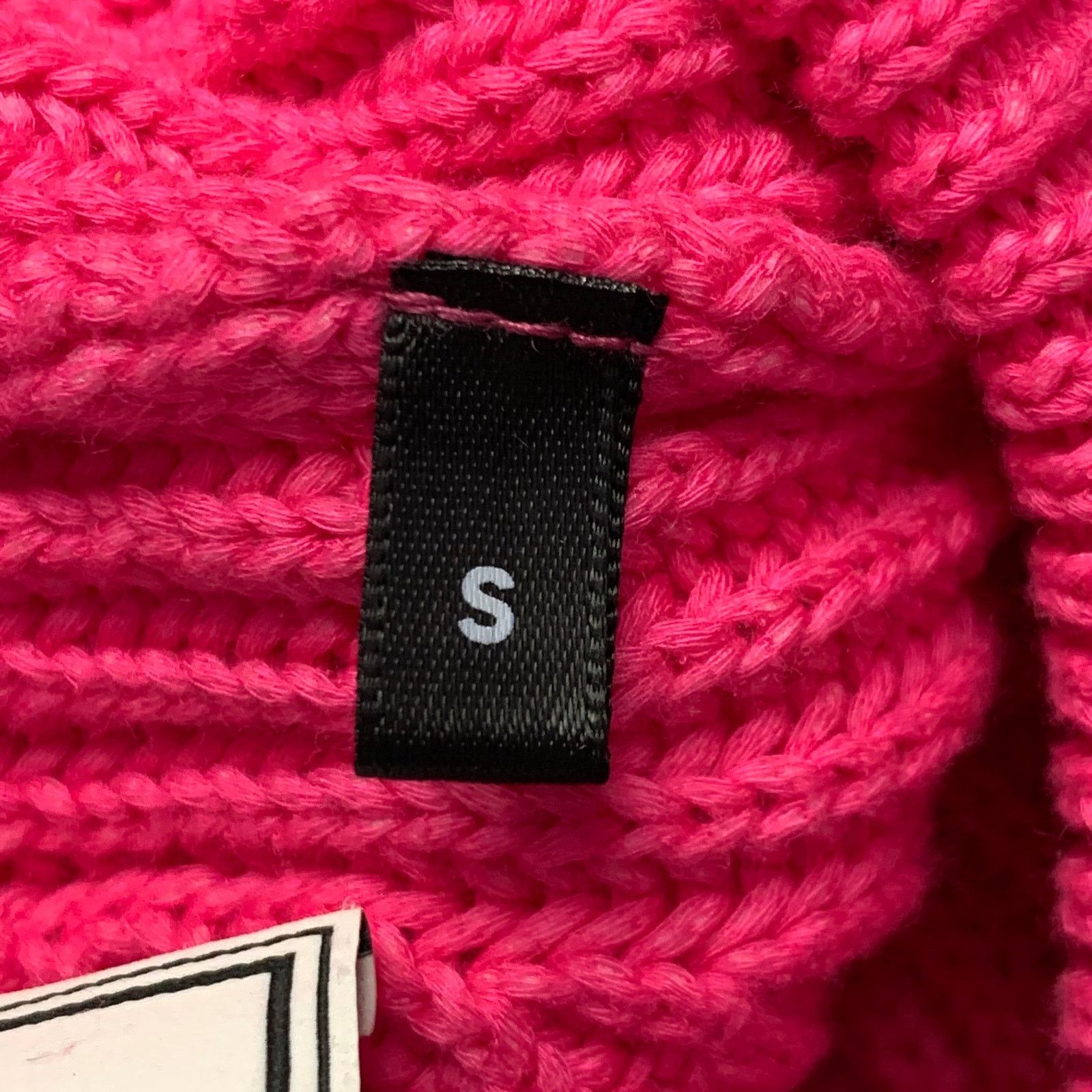AMI Size S Fuchsia Pink Rib Knit Cotton Blend Crew Neck Sweater Size US S / EU 44-46 / 1 - 6 Thumbnail