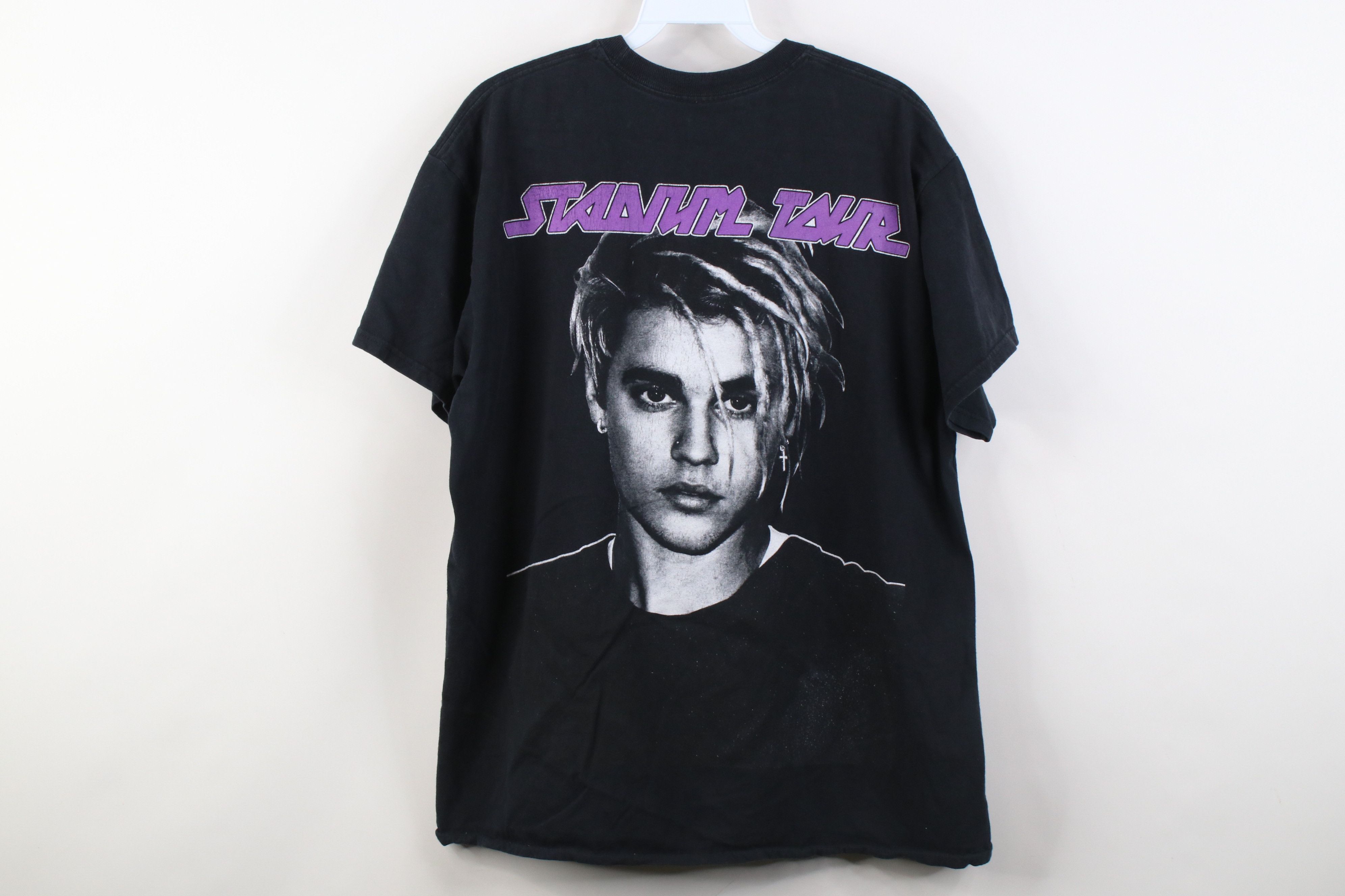 Vintage Team Bieber 2017 Stadium Tour Justin Bieber Band T-Shirt Size L / US 10 / IT 46 - 12 Thumbnail