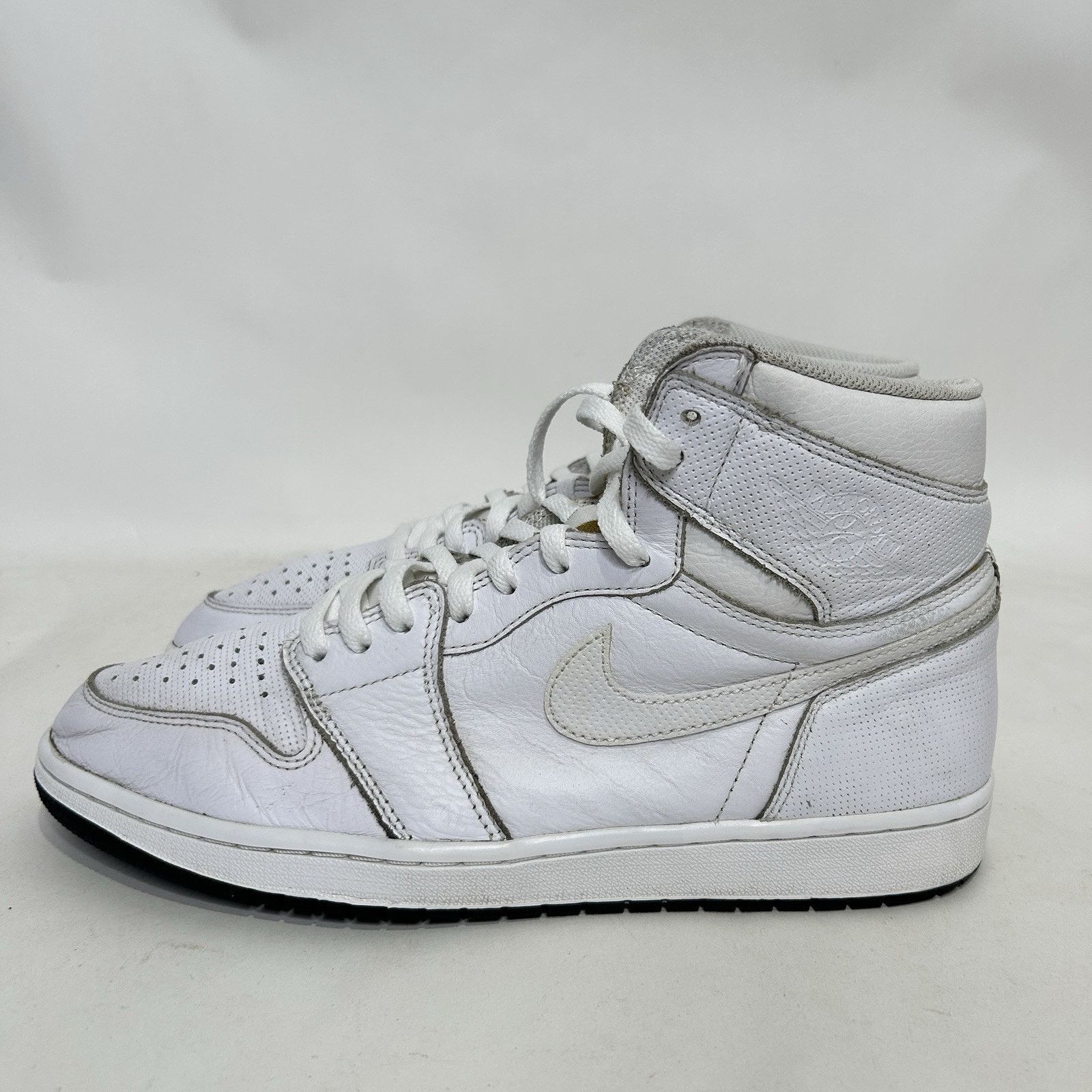 Nike Nike Air Jordan 1 High Retro OG “White Perforated” Size US 12 / EU 45 - 6 Thumbnail