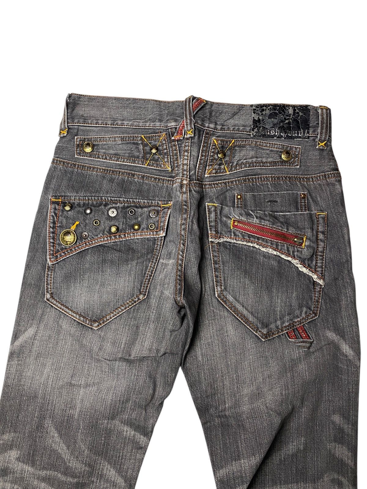 Le Grande Bleu (L.G.B.) 2000's Rush Hour Seawash Clawmark Flared Jeans Size US 30 / EU 46 - 8 Thumbnail