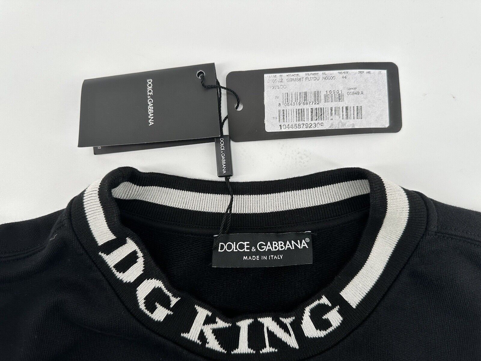 Dolce & Gabbana Size-EU-44/XS New Dolce&Gabbana Men's Sweatshirt Size US S / EU 44-46 / 1 - 6 Thumbnail