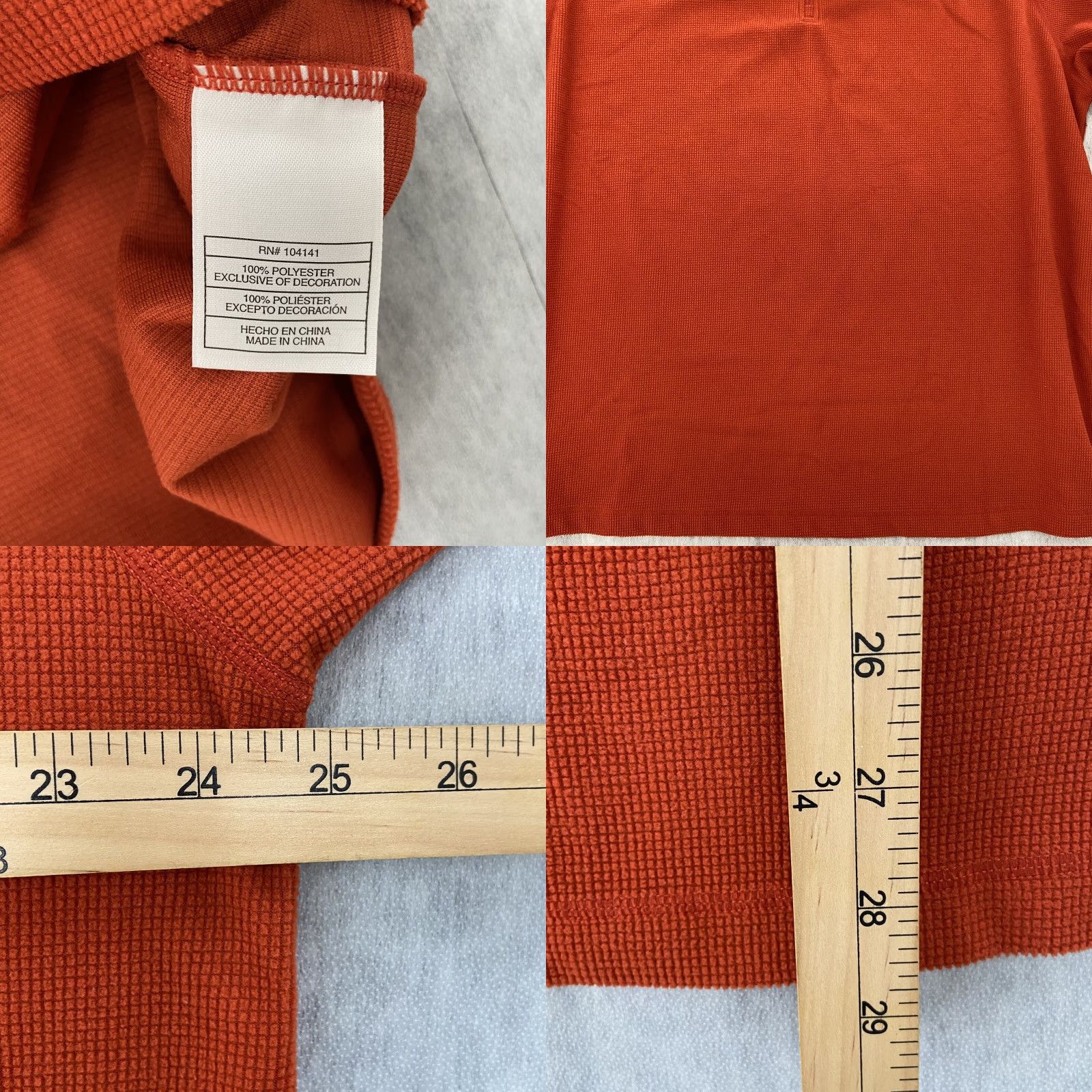 Nike VINTAGE Nike ACG Sweater Adult XL Orange Long Sleeve 1/4 Zip Pullover Mens XL Size US XL / EU 56 / 4 - 8 Thumbnail