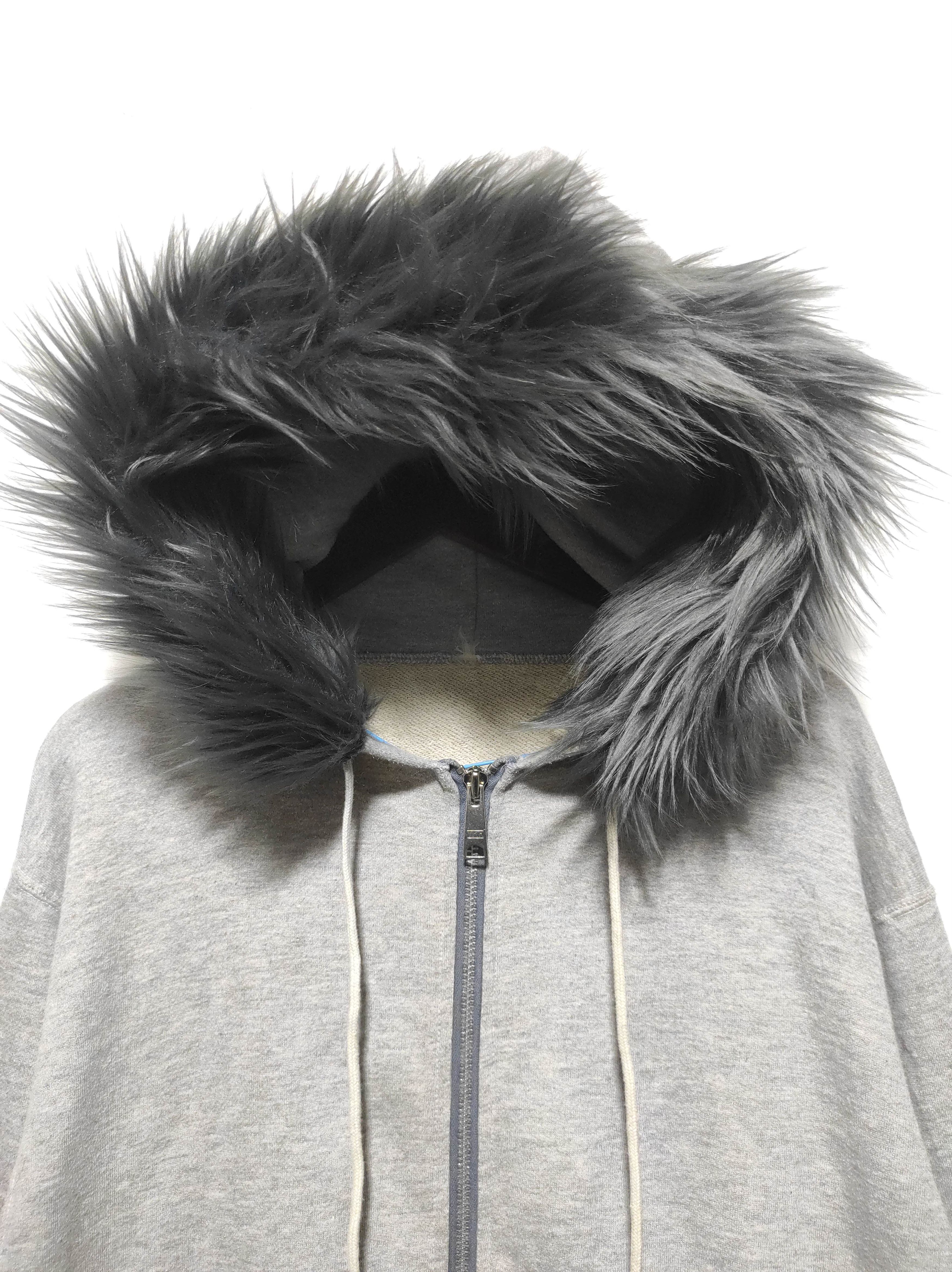 Le Grande Bleu (L.G.B.) Vintage 90s Vision Streetwear Zip Fur hoodie LGB style Size US M / EU 48-50 / 2 - 4 Thumbnail