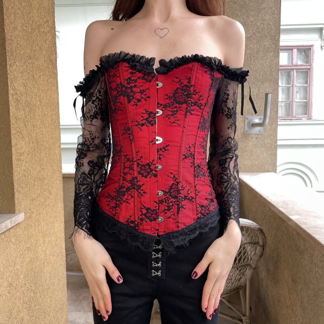 Other Vamp Goth Corset type Killstar Grunge type demonia Gothic Size S / US 4 / IT 40 - 1 Thumbnail