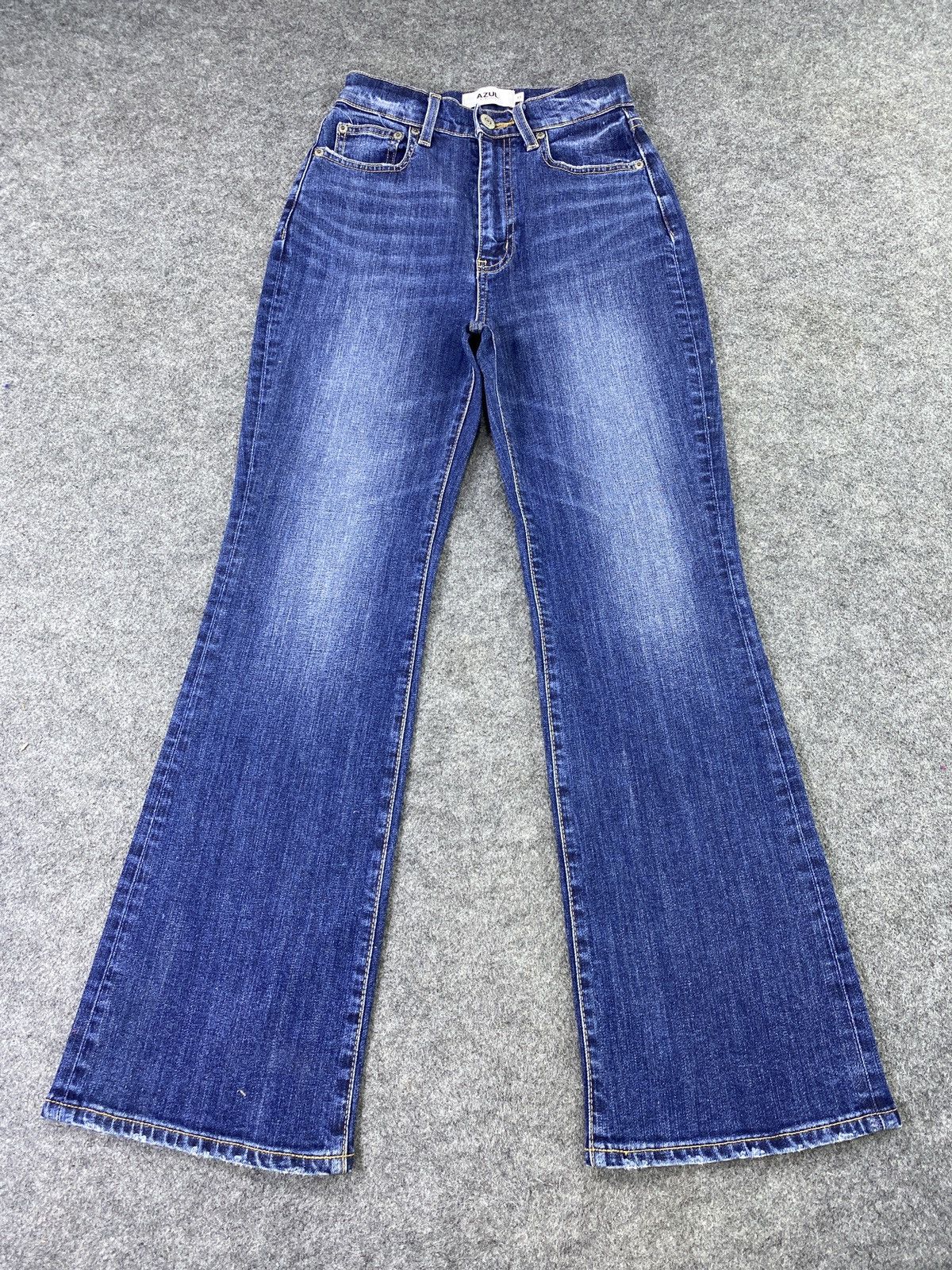 Japanese Brand Japanese Brand Azul by Moussy Blue Wash Flare Jeans - J1139 Size 24" / US 00 / IT 34 - 2 Thumbnail