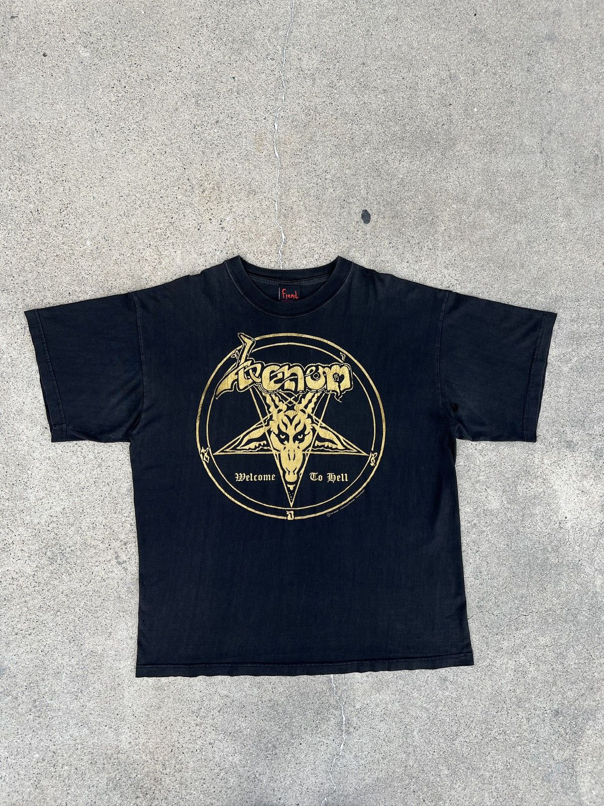 Vintage 1990s Venom Welcome Back To Hell Band Tee Size US XL / EU 56 / 4 - 1 Thumbnail