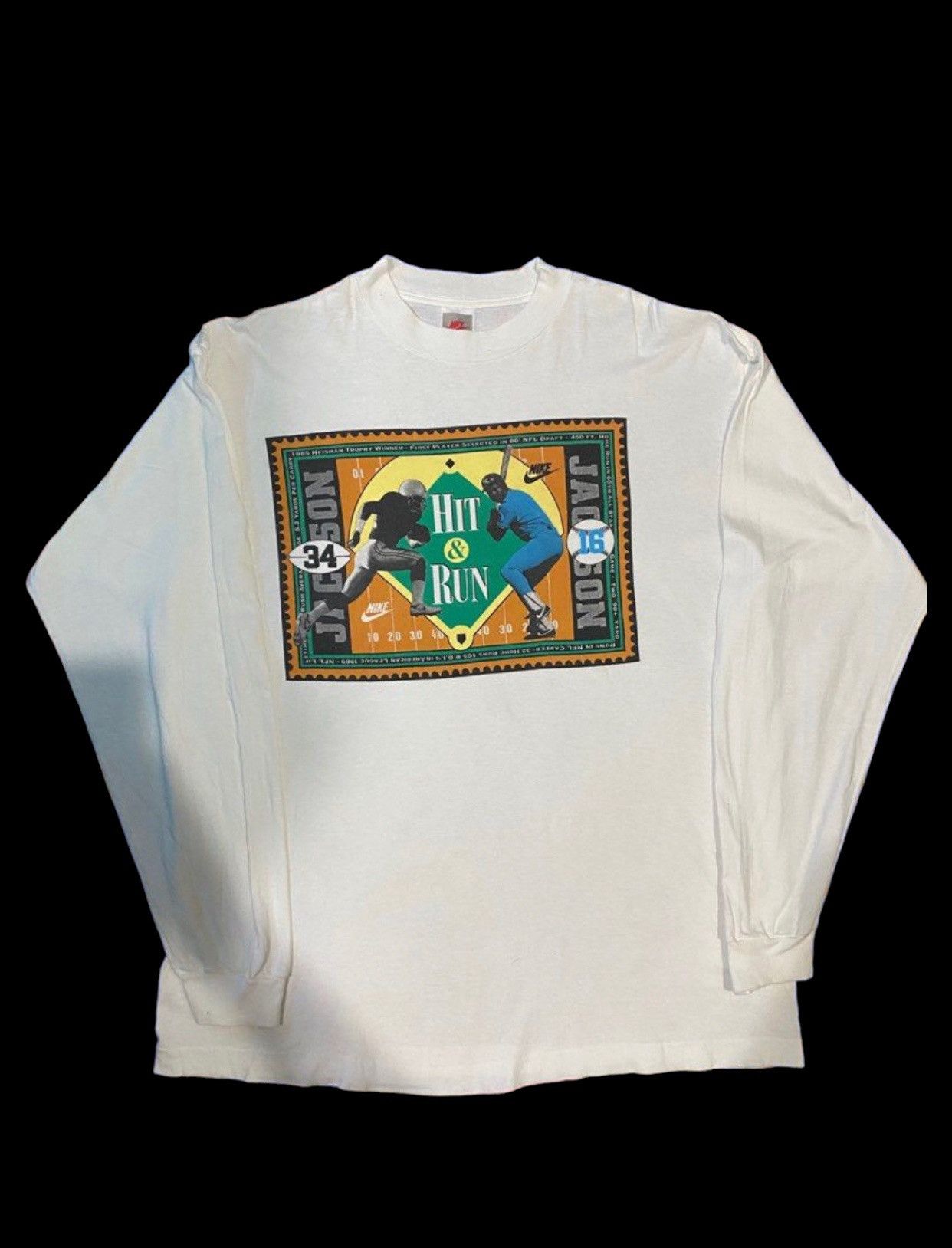 image of 90's Nike Jackson Hit And Run in White, Men's (Size Large)