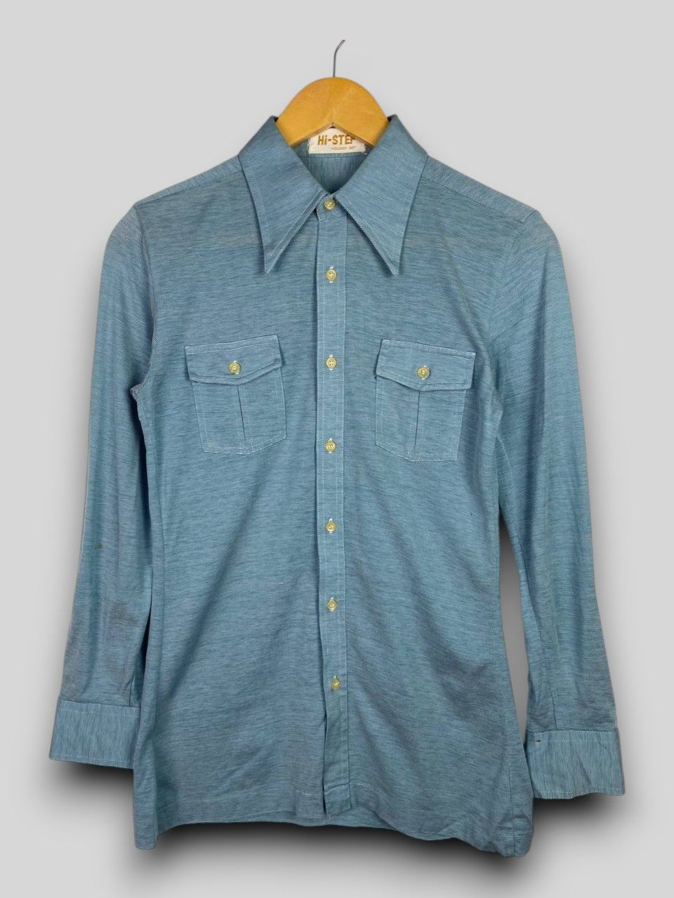 Vintage vintage 70s style longsleeves retro polo tee nice design Size US M / EU 48-50 / 2 - 1 Thumbnail