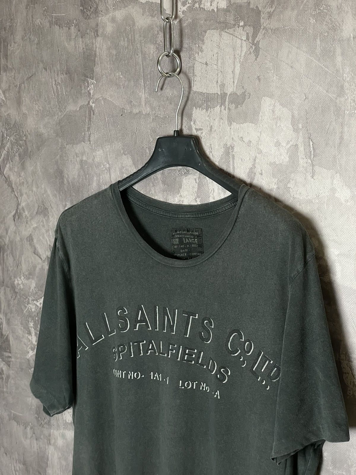 Allsaints × Vintage Allsaints big logo black t-shirt avant garde Size US L / EU 52-54 / 3 - 6 Thumbnail