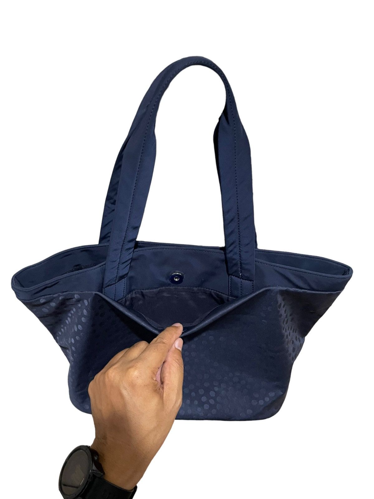 Designer × agnes b. Agnes B Polka Dots Shadow Nylon Shoulder Bags Size ONE SIZE - 7 Thumbnail