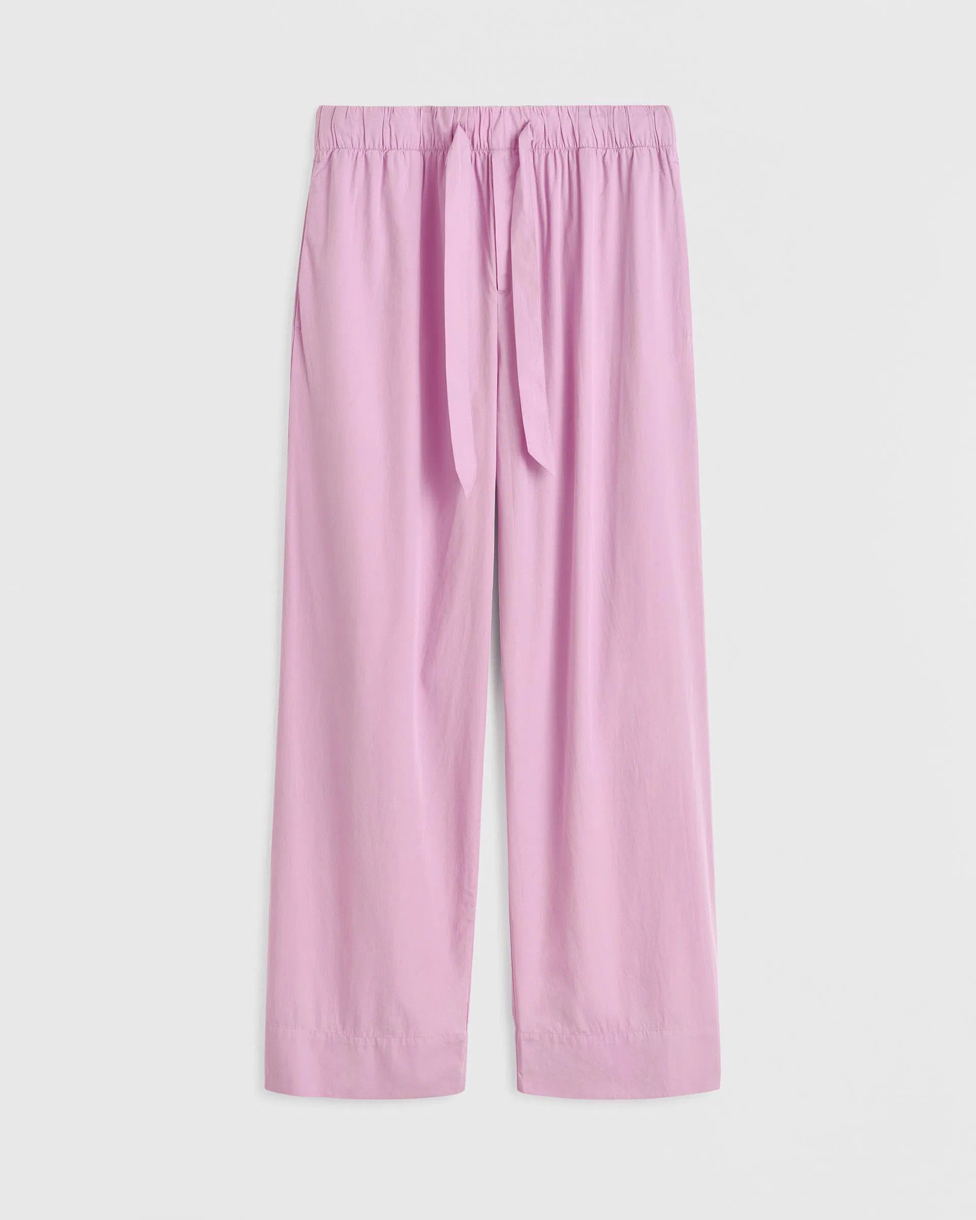 o1mle0525 Unisex Flannel Pyjamas Pants in Lilac Pink