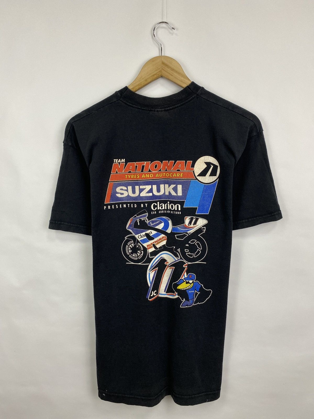 Fruit Of The Loom Vintage 90s Suzuki Chris Walker Stalker Racing T-Shirt Y2K Size US M / EU 48-50 / 2 - 8 Thumbnail