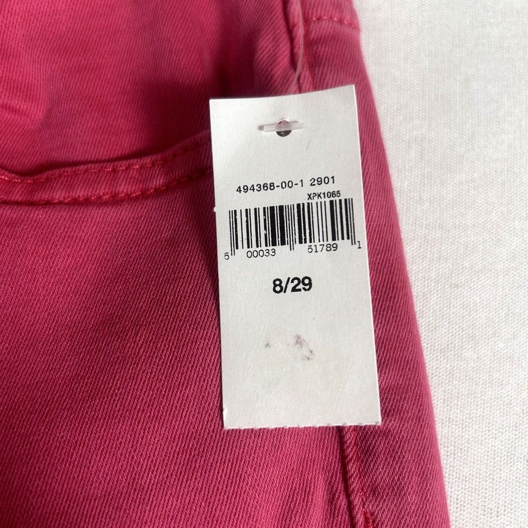 Gap GAP Jeans High Rise Legging Slim 8 Womens Pink Denim NWT Regular 29" Waist Stretch Size 30" / US 8 / IT 44 - 2 Thumbnail