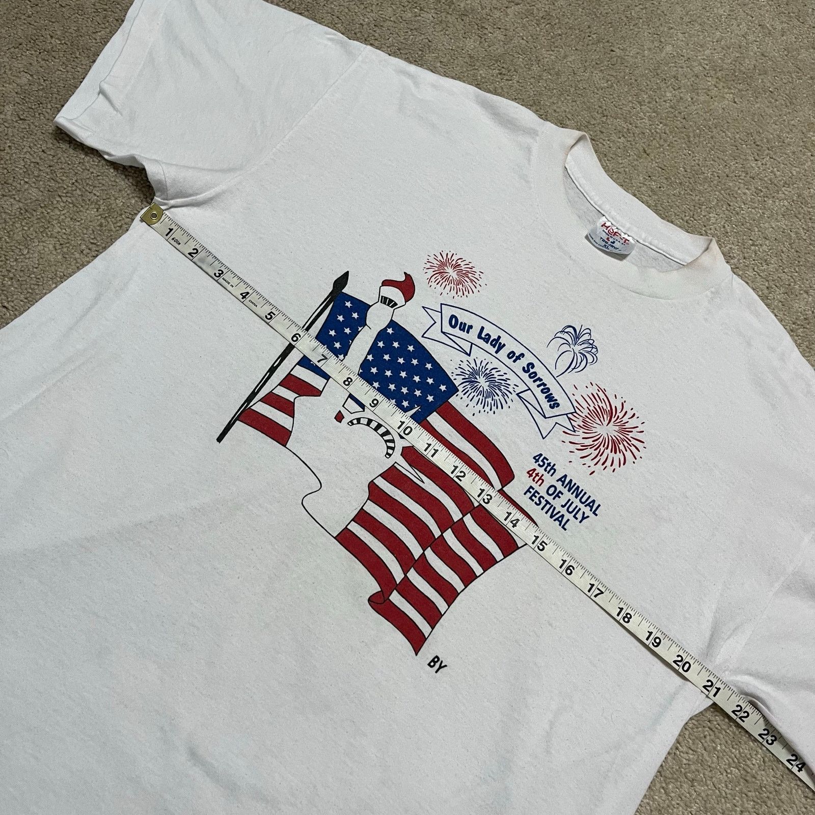 TEE JAYS Vintage Our Lady of Sorrows 4th of July Festival Tee XL Size US XL / EU 56 / 4 - 6 Thumbnail
