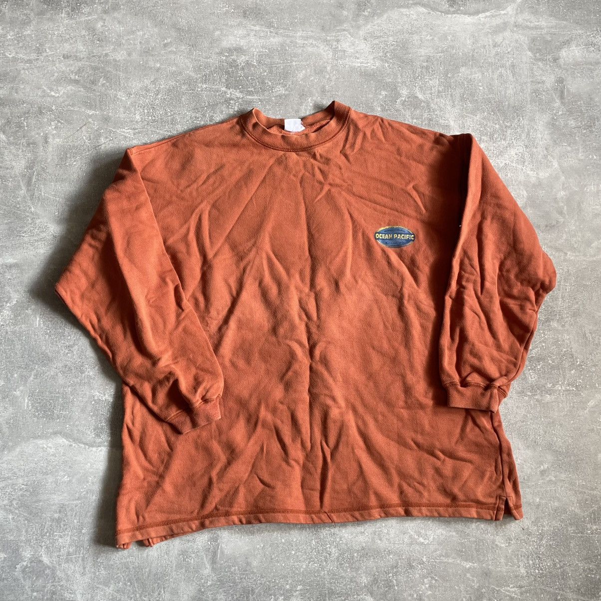 90s Op Ocean Pacific Sweatshirt Big Spellout Logo baggy 80s