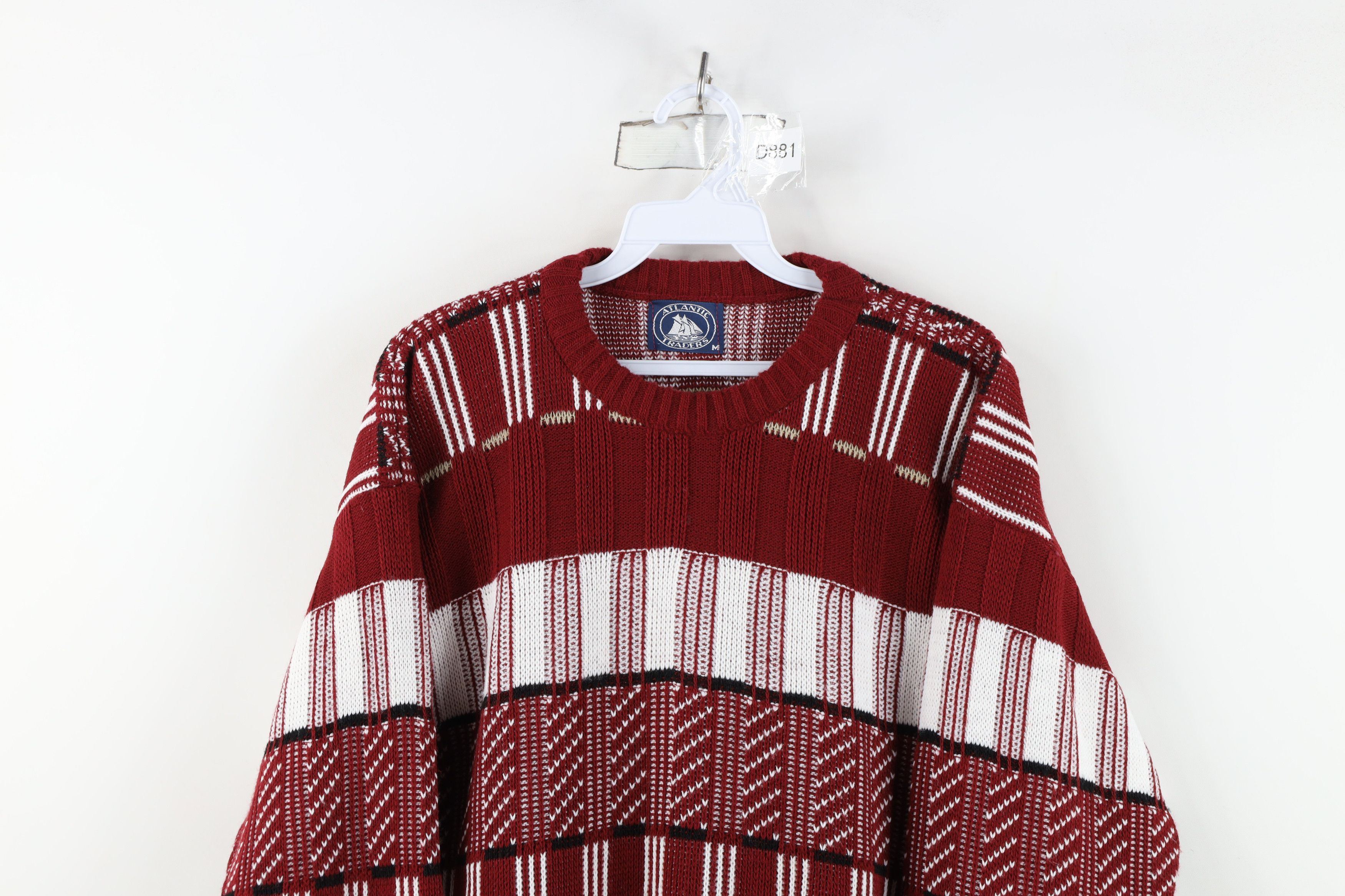 Vintage Vintage 90s Streetwear Ribbed Knit Crewneck Sweater USA Size US M / EU 48-50 / 2 - 2 Thumbnail