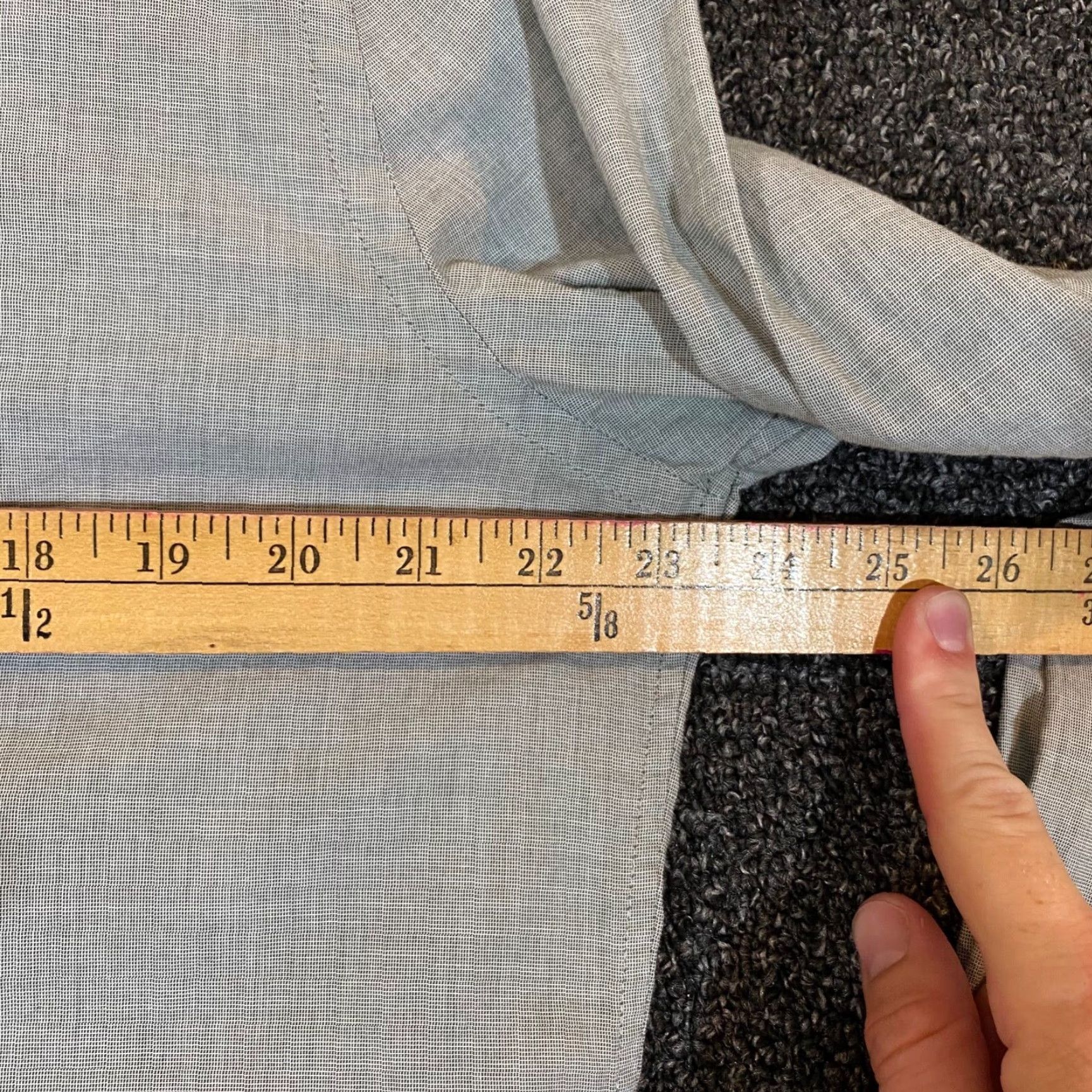 Vintage VINTAGE JACK SPADE Dress Shirt Men Large Gray Long Sleeve Button Up Casual Business Size 42R - 6 Thumbnail