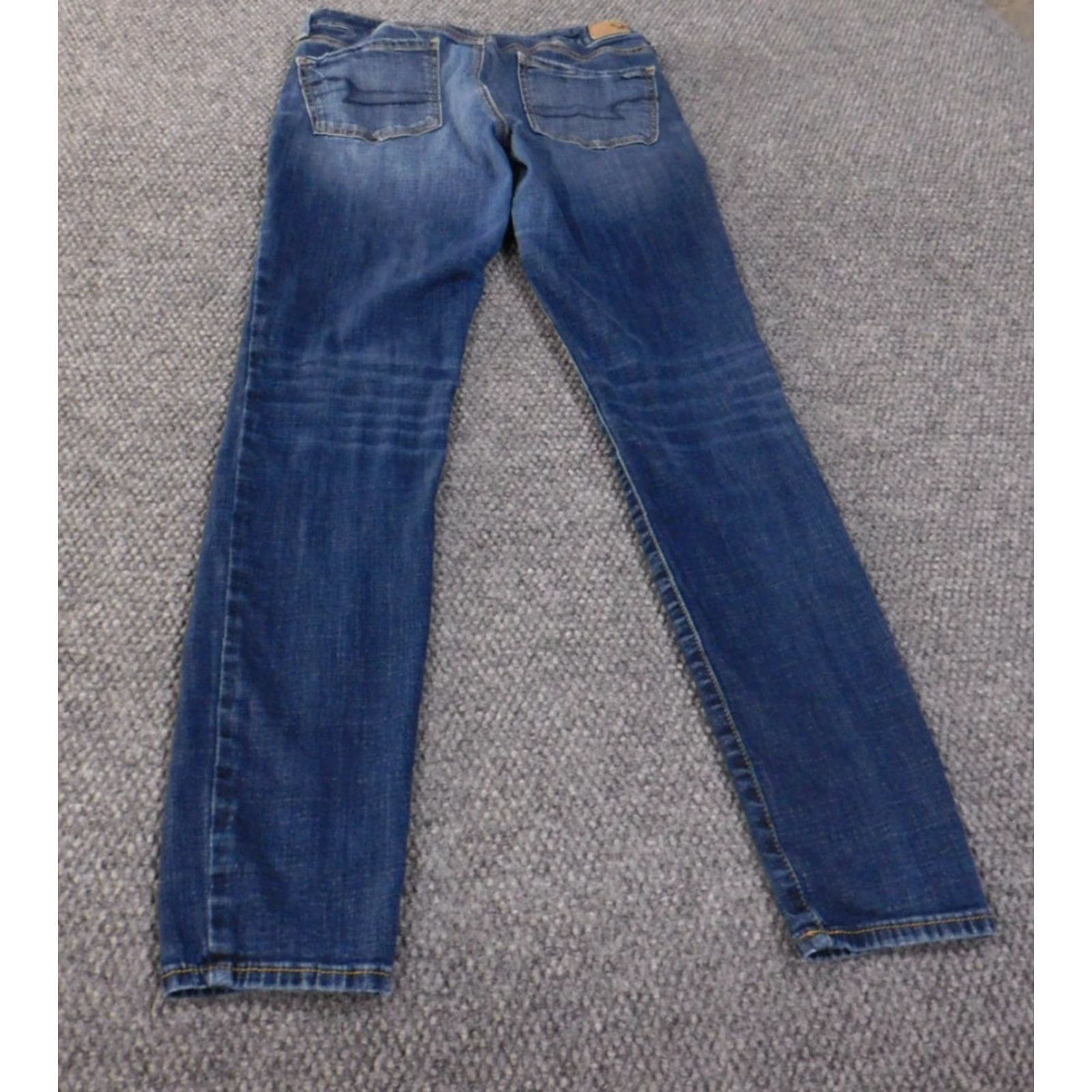 American Eagle Outfitters American Eagle Outfitters American Eagle Jegging Jeans Womens 6 Blue Stretch Dark Denim 31in Inseam Size 28" / US 6 / IT 42 - 6 Thumbnail