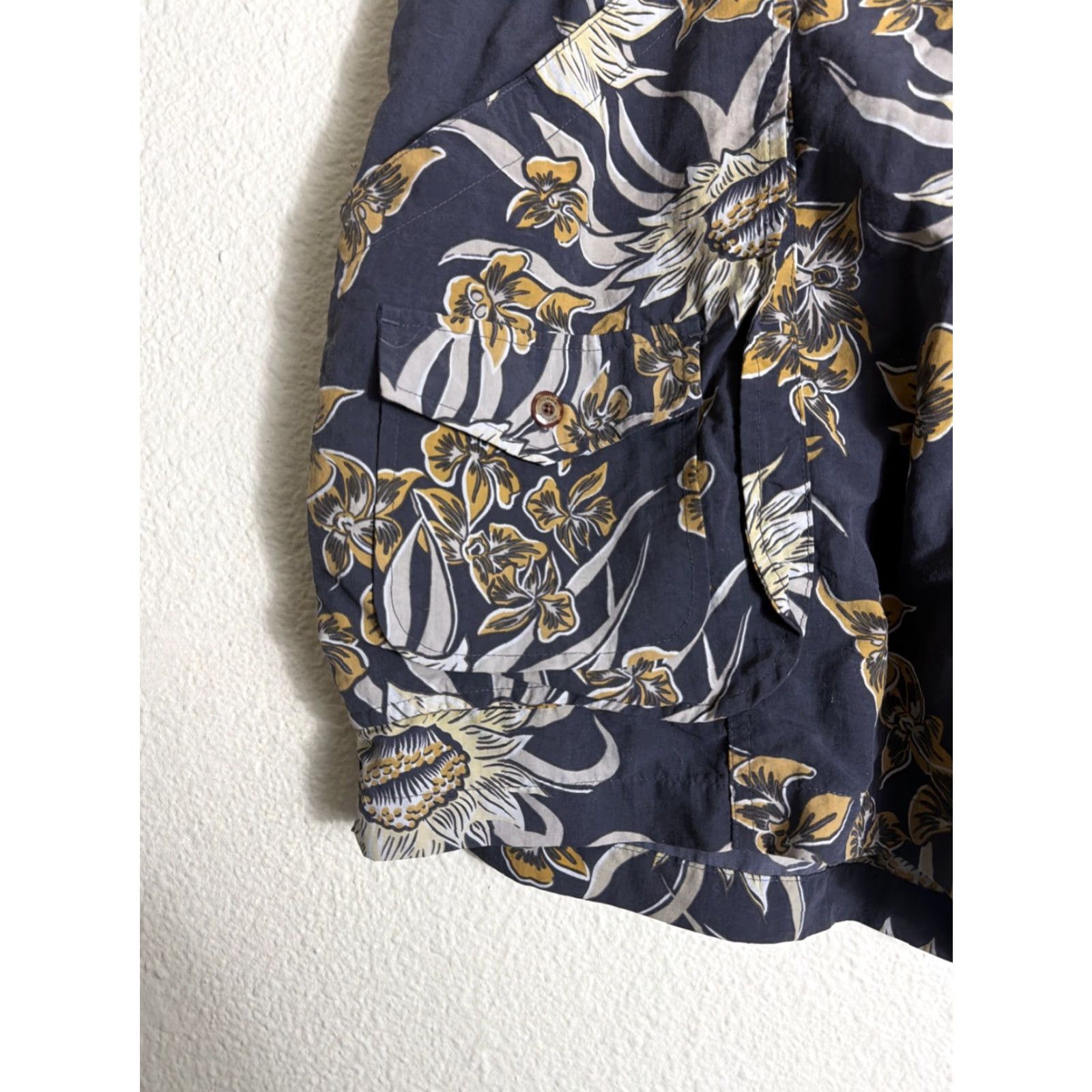 Tommy Bahama Tommy Bahama Trunks Mens Large Gray Lined Tropical 38x4 Drawstring Size ONE SIZE - 3 Thumbnail