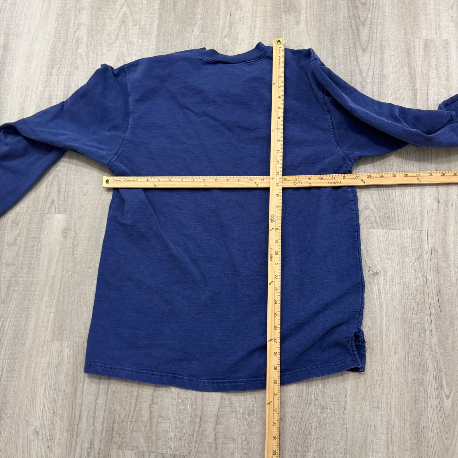 Vintage Vintage Sea Saba Heavyweight Henley Shirt Men's Large Blue Size US L / EU 52-54 / 3 - 7 Thumbnail