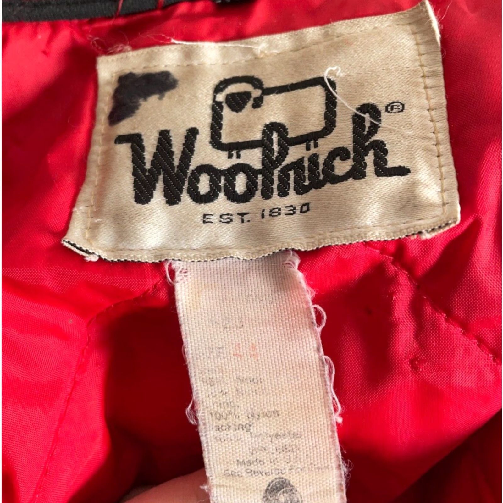 Vintage VINTAGE Woolrich Jacket Men Warmer Plaid Wool Coat 44 Red Black 80s 90s Outdoor Quilted Pockets Mens Size US S / EU 44-46 / 1 - 4 Thumbnail