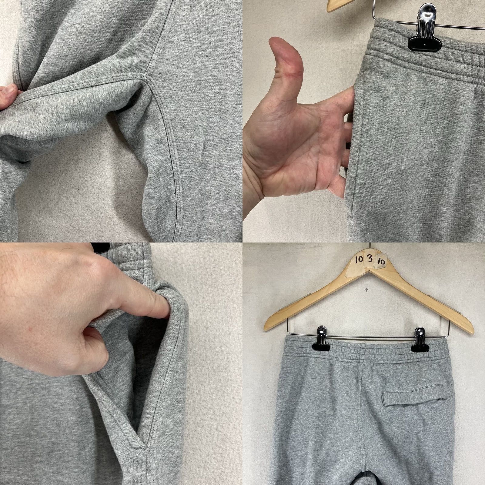 Nike Nike Sportswear Club Fleece Jogger Pants Gray White Swoosh Small 28x29 Pants Mens Regular Gray Nike Fleece Sweatpants Jogger Casual Activewear 90s? Size US 29 - 8 Thumbnail