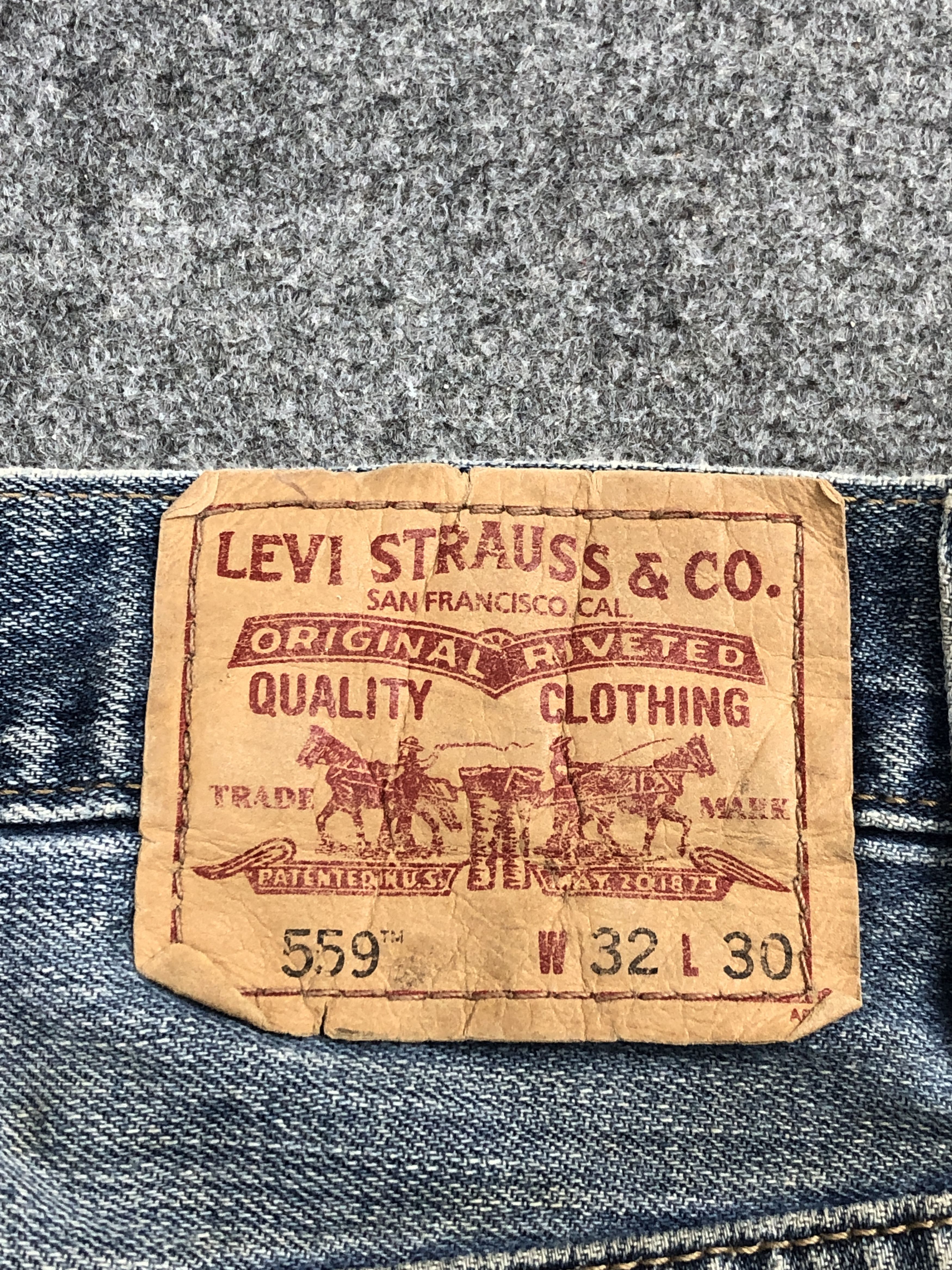 Levi's Vintage Distressed Levis 559 Relaxed Straight Jeans DP2449 Size US 32 / EU 48 - 5 Thumbnail