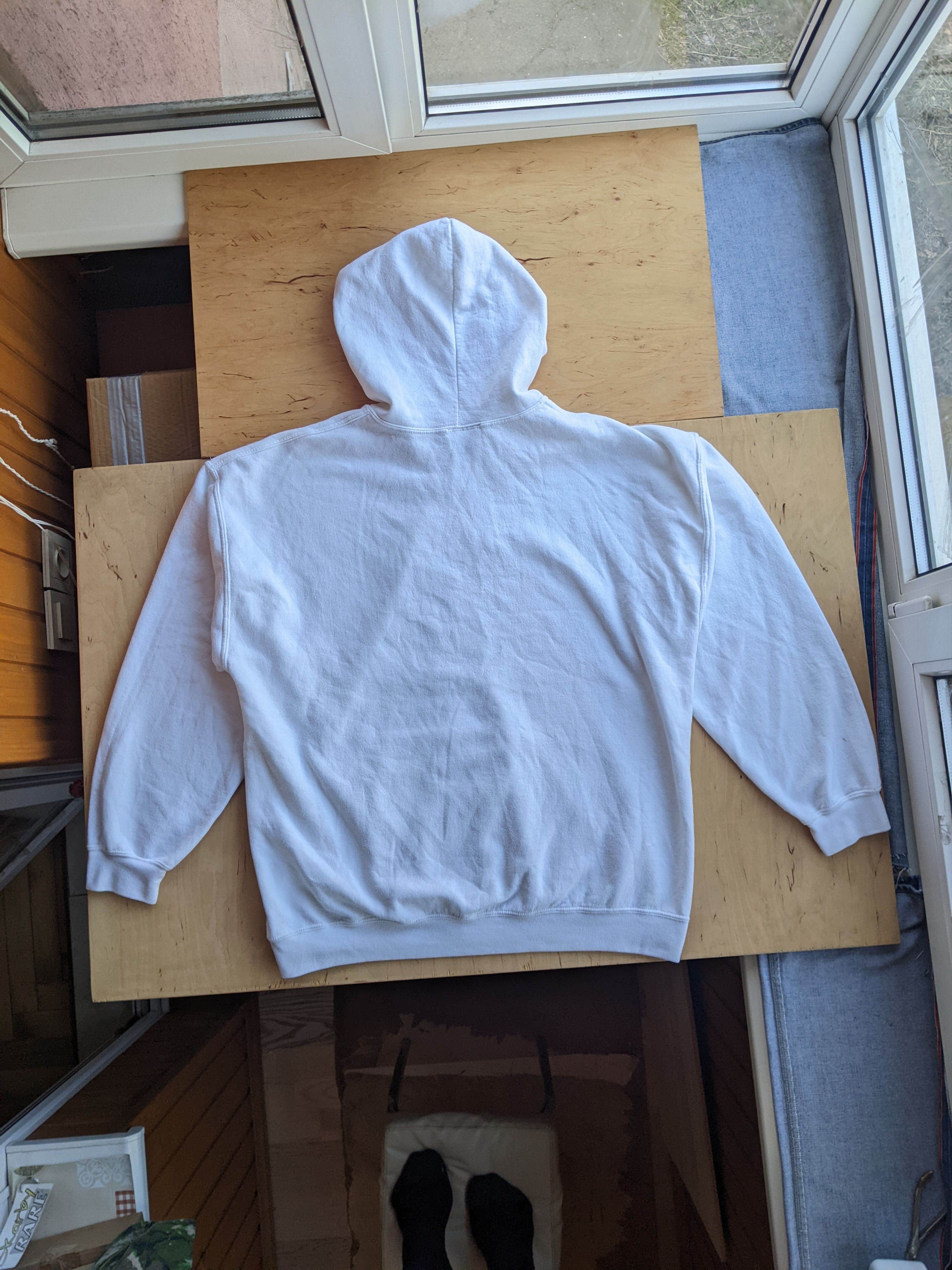 Japanese Brand Marushka White Zip Hoodie Handprint Lake Michigan Unsalted Size US XL / EU 56 / 4 - 2 Thumbnail