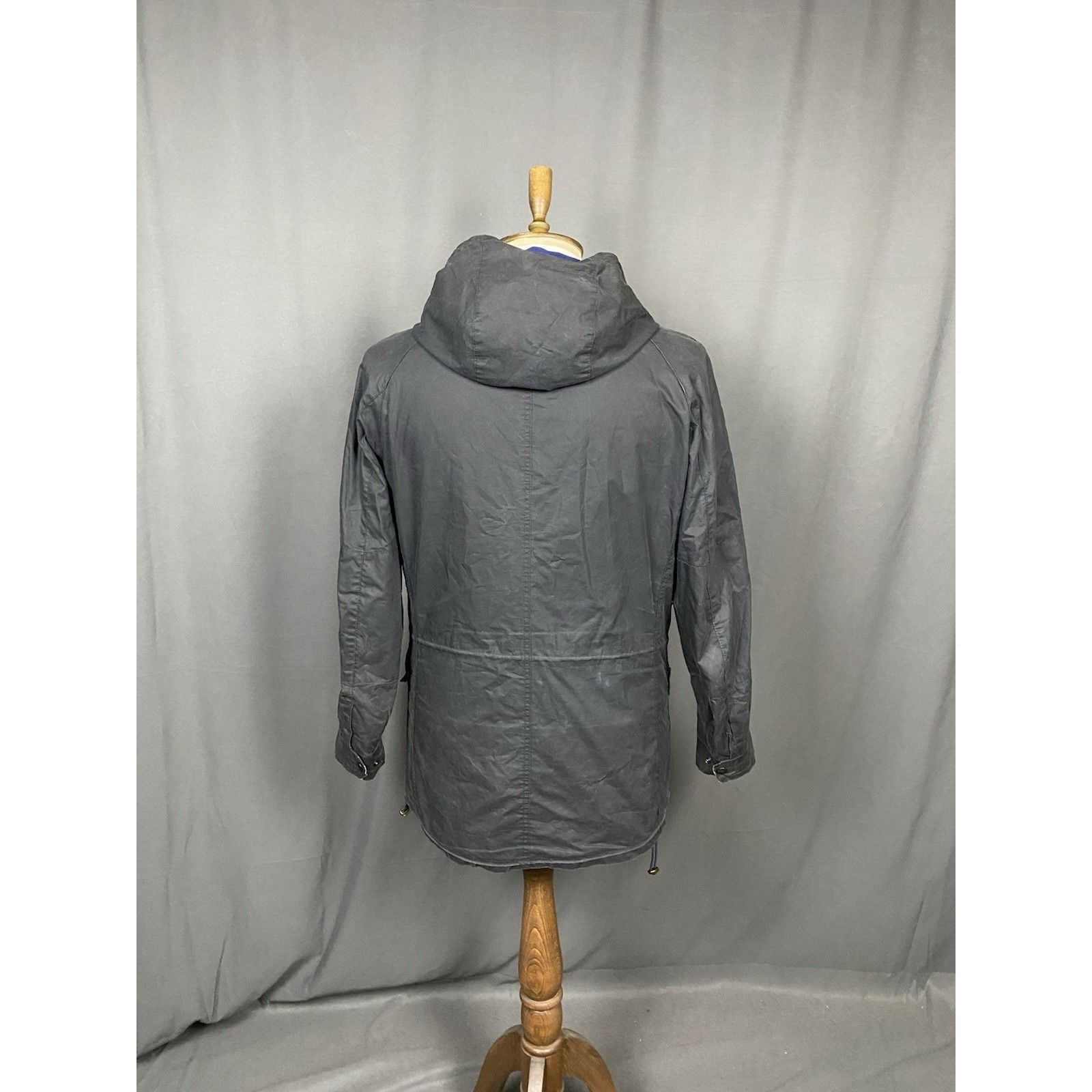 Barbour Barbour Cavendish Blue Hooded Waxed Multipocket Utility Mili Size US M / EU 48-50 / 2 - 7 Thumbnail