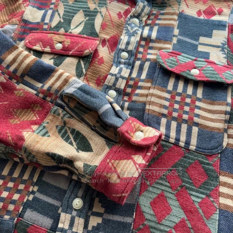 RRL Ralph Lauren RRL Ralph Lauren Baijiabu Splicing Southwest Shirt Size US L / EU 52-54 / 3 - 8 Thumbnail