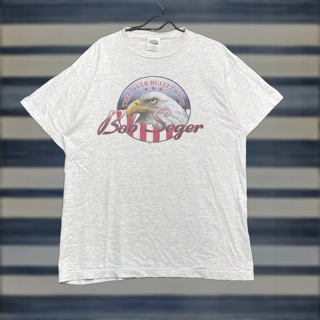 Vintage Vintage Bob Seger & The Silver Bullet Band T-Shirt Men's XL Band 90s North American Tour Gray Cotton Size US XL / EU 56 / 4 - 1 Thumbnail
