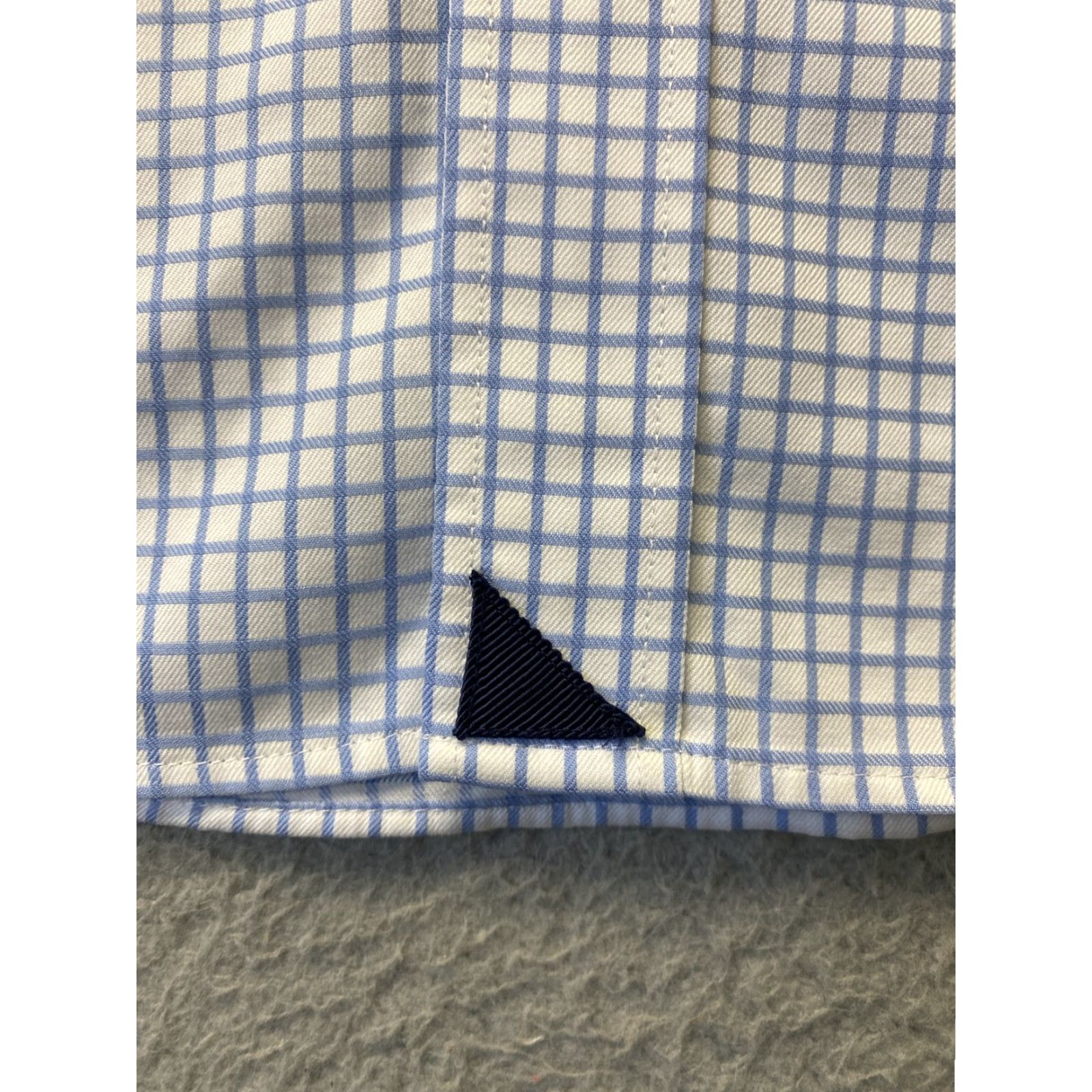 UNTUCKit UNTUCKit Button-Up Shirt Mens XL Blue Short Sleeve Check Casual Preppy Size US XL / EU 56 / 4 - 2 Thumbnail