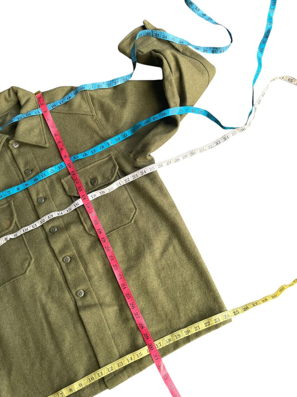 Other Vintage USMC Wool Shirt Size US L / EU 52-54 / 3 - 11 Thumbnail