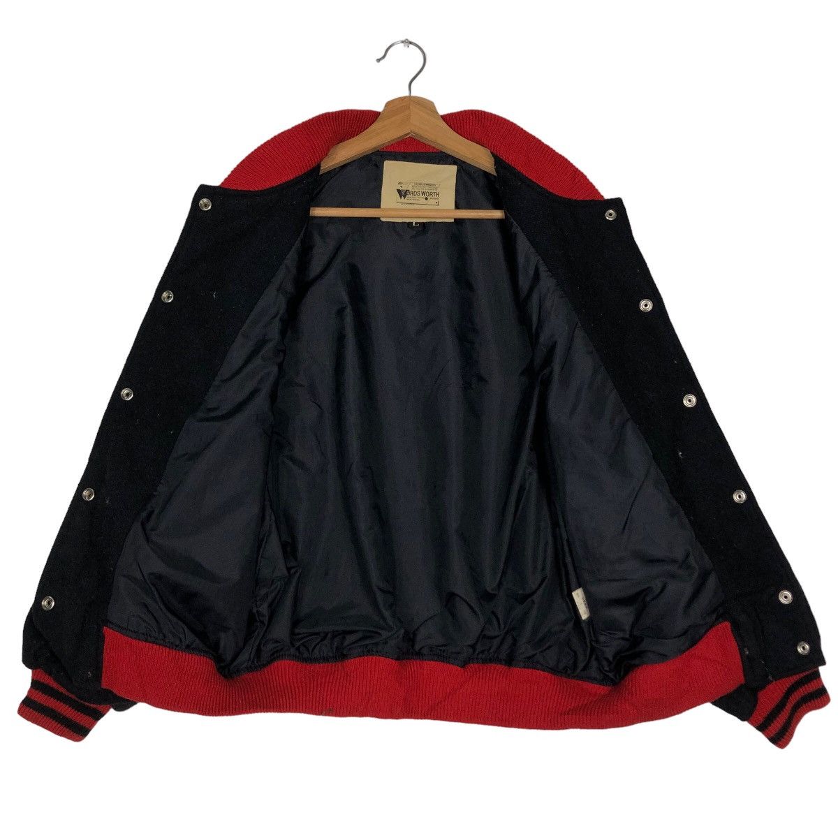 Vintage 🔥90’s Vintage Varsity Jacket Words Worth Japan Issey Miyake Size US L / EU 52-54 / 3 - 11 Thumbnail
